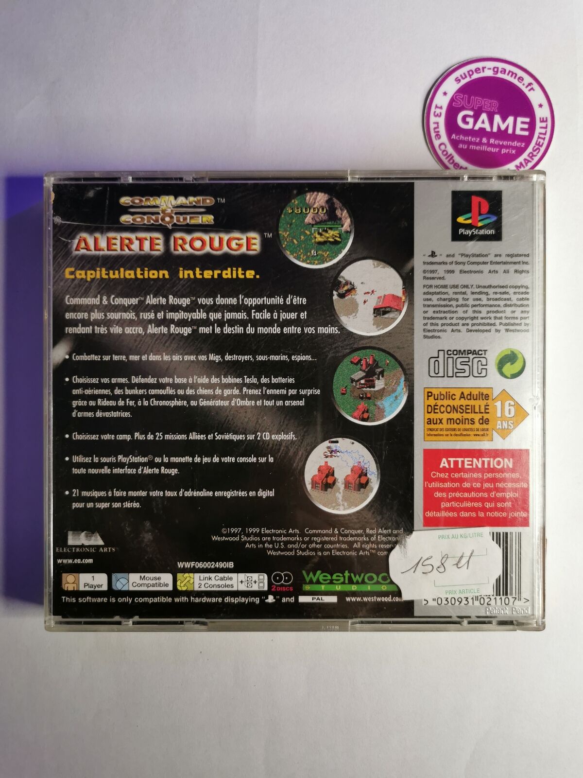 ALERTE ROUGE - COMMAND & CONQUER - PS1 #486