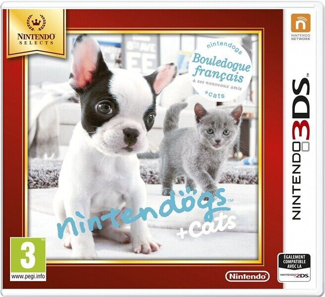 NINTENDOGS ET CATS BOULEDOGUE FRANÇAIS - NINTENDO SELECT - 3DS