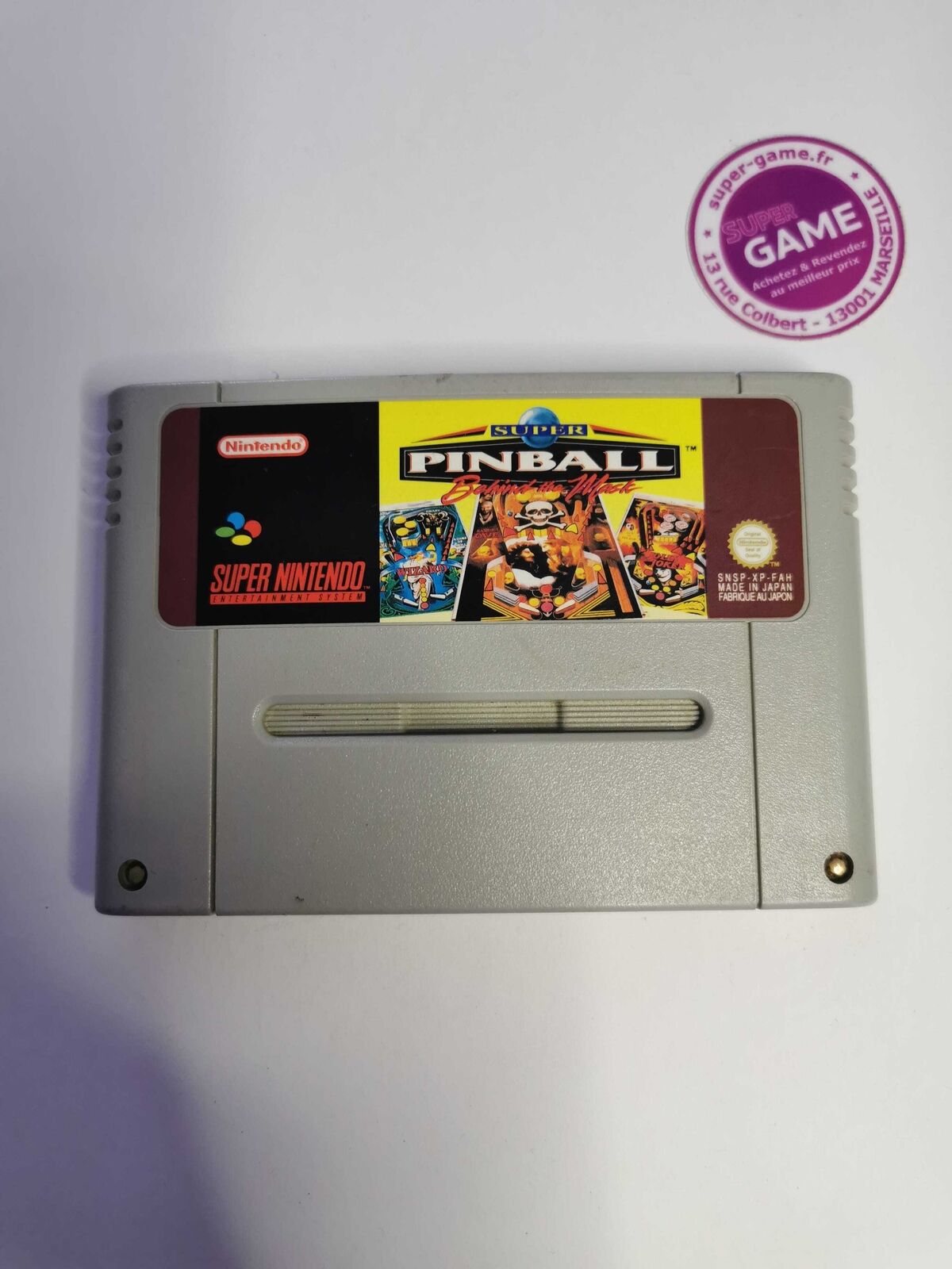 SUPER PINBALL BEHIND THE MASK - SNES #930