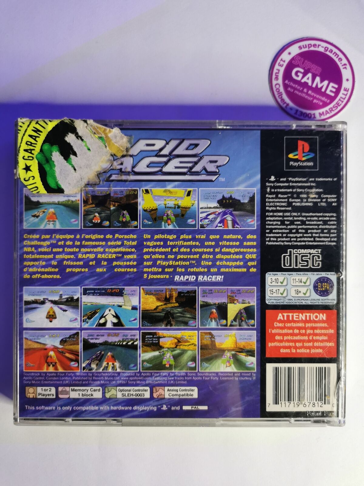 RAPID RACER - PS1 #627