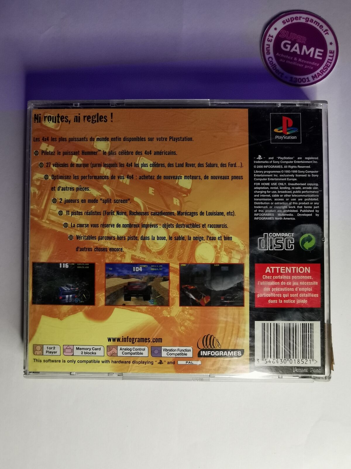 4X4 WORLD TROPHY - PS1 #480