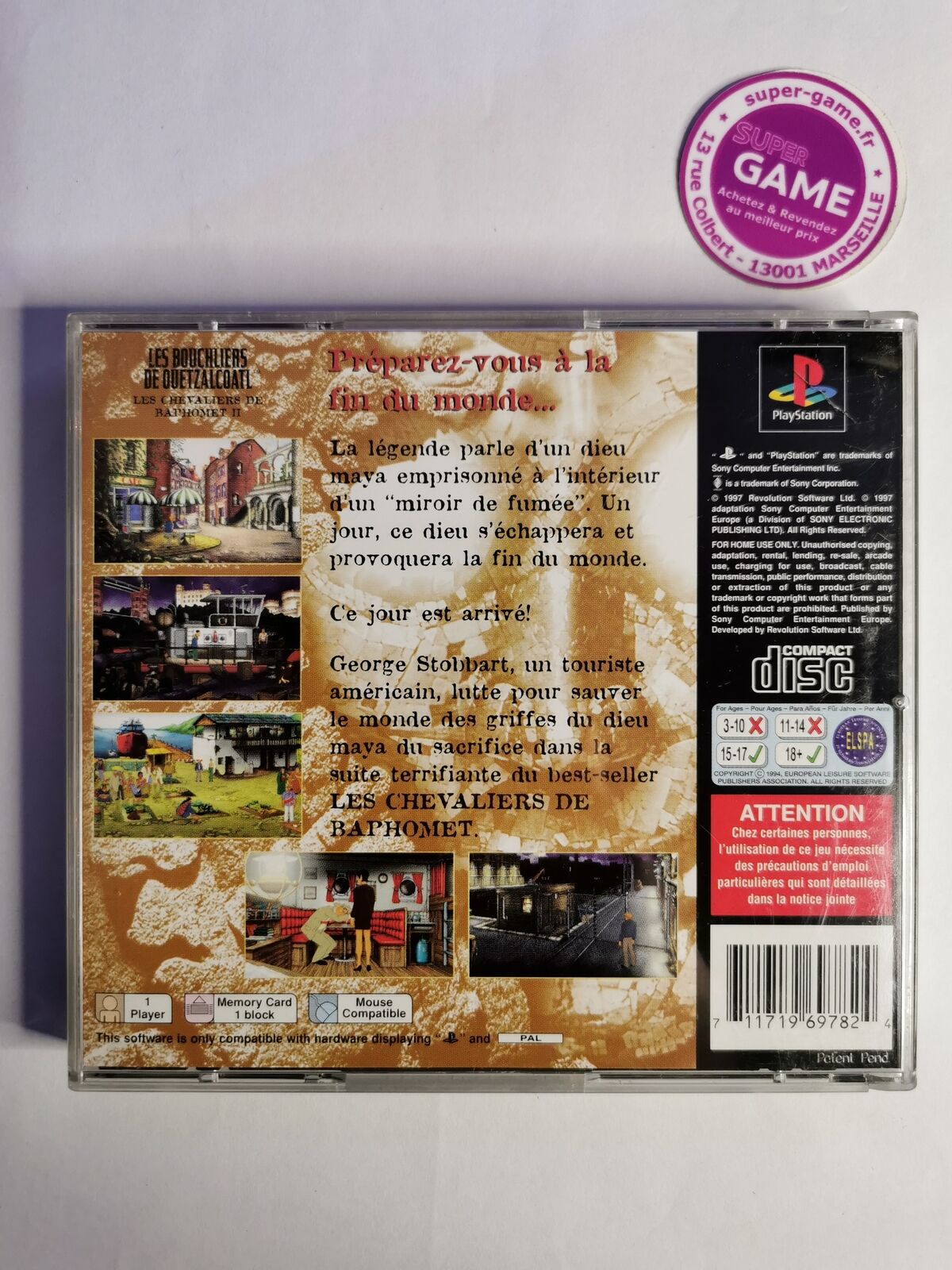 LES BOUCLIERS DE QUETZALCOATL - PS1 #243