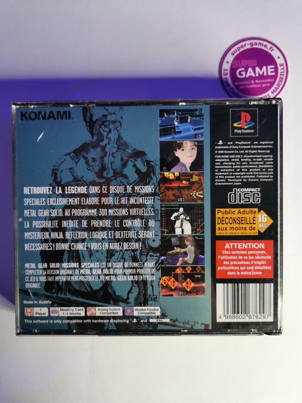 METAL GEAR SOLID - MISSIONS SPECIALES - PS1 #597