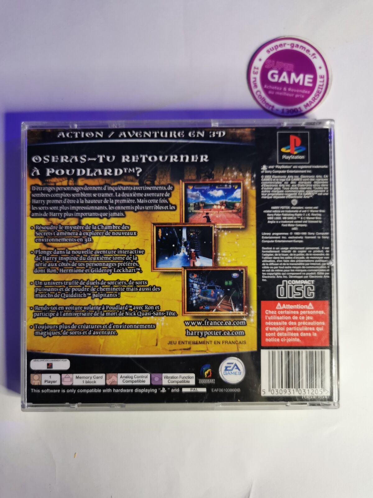 HARRY PORTER ET LA CHAMBRE DES SECRETS - PS1 #567