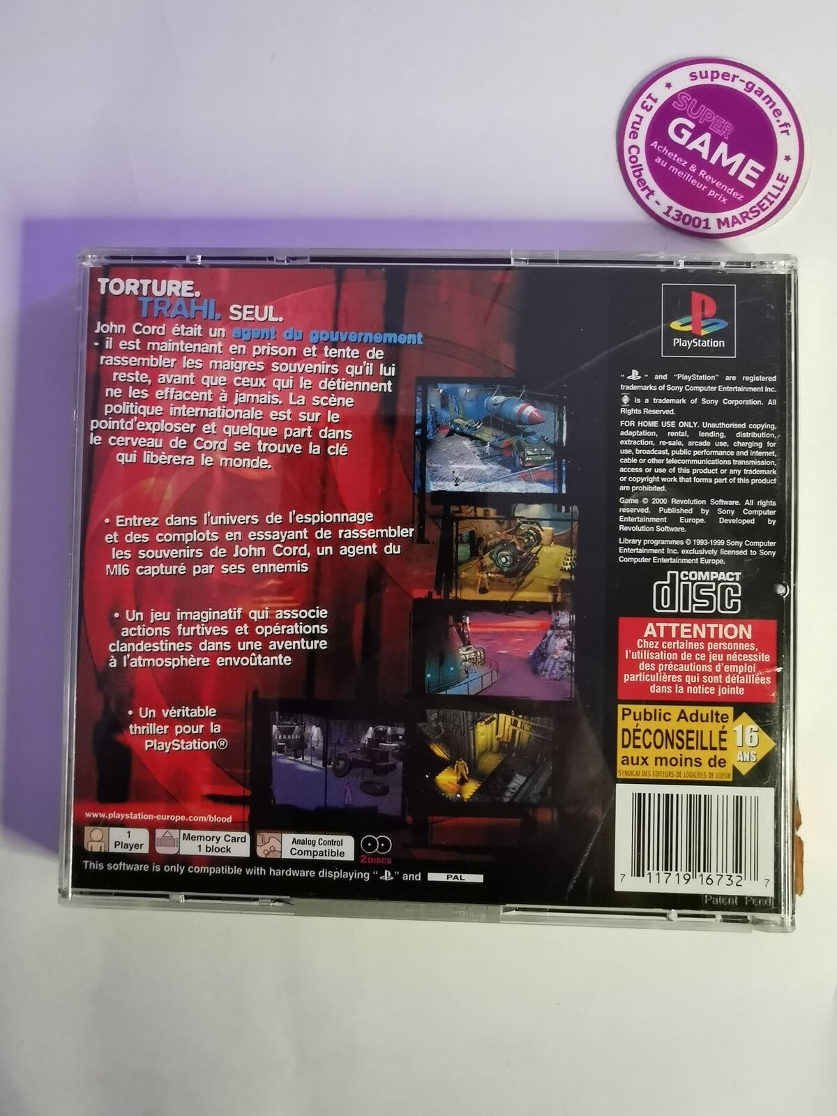 DE SANG FROID - PS1 #514