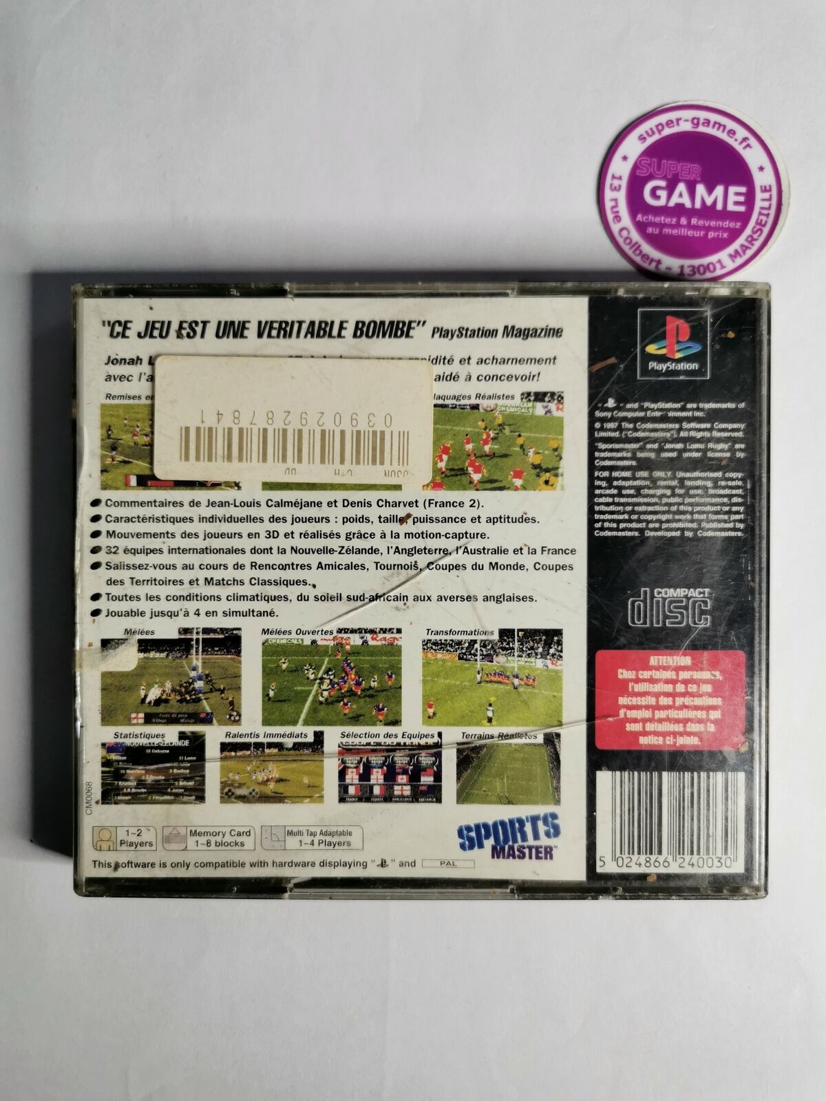 JONAH LOMU RUGBY - PS1 #228