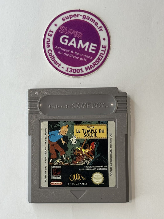 TINTIN LE TEMPLE DU SOLEIL - sans boite - GAMEBOY
