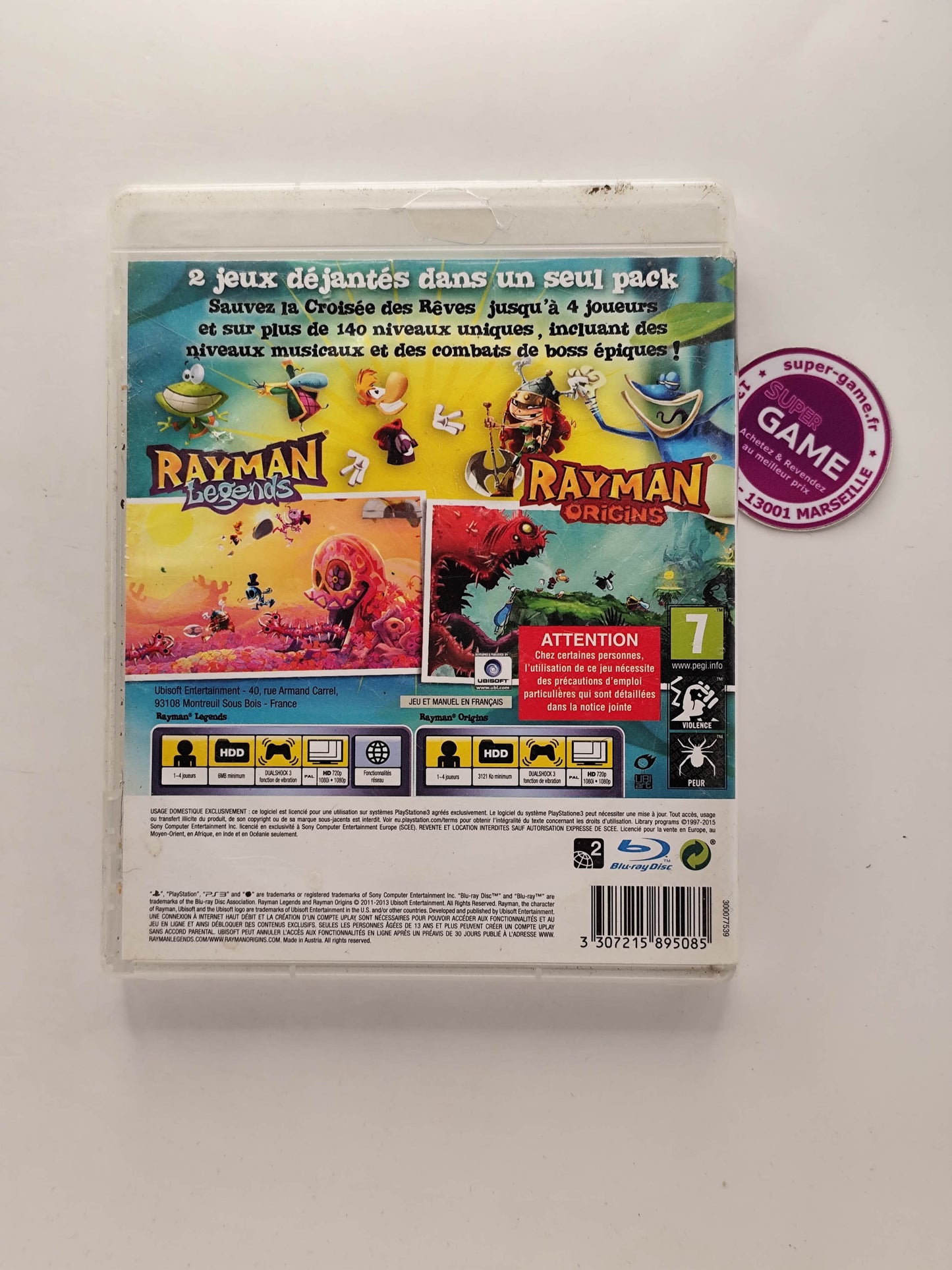 RAYMAN LEGENDS + RAYMAN ORIGINS - PS3