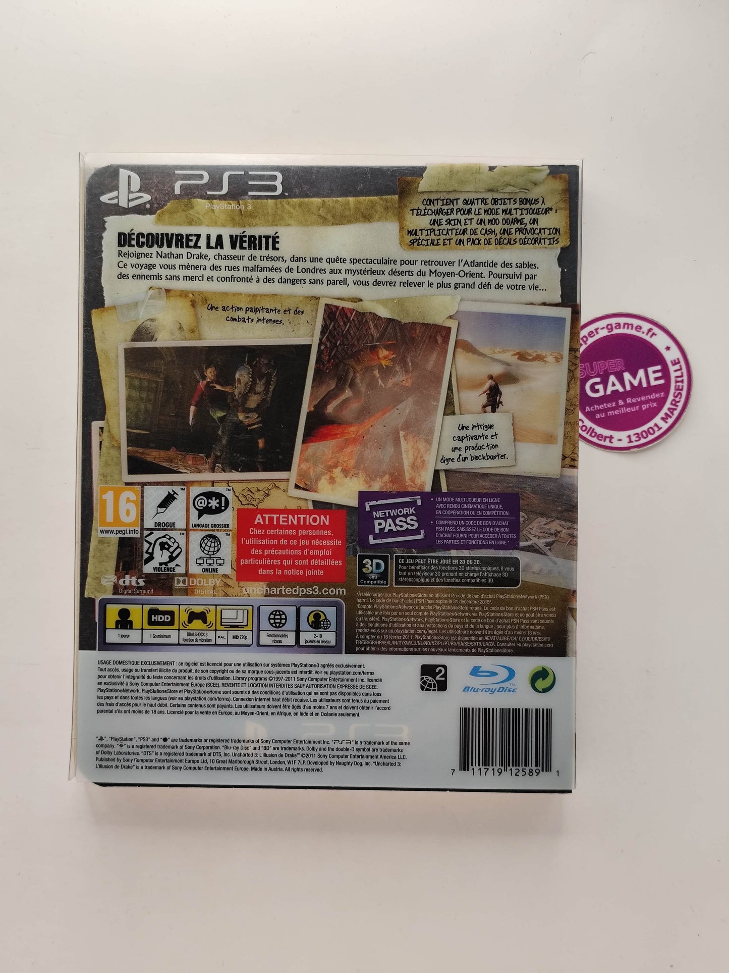 UNCHARTED 3 L'ILLUSION DE DRAKE - EDITION SPECIALE - PS3