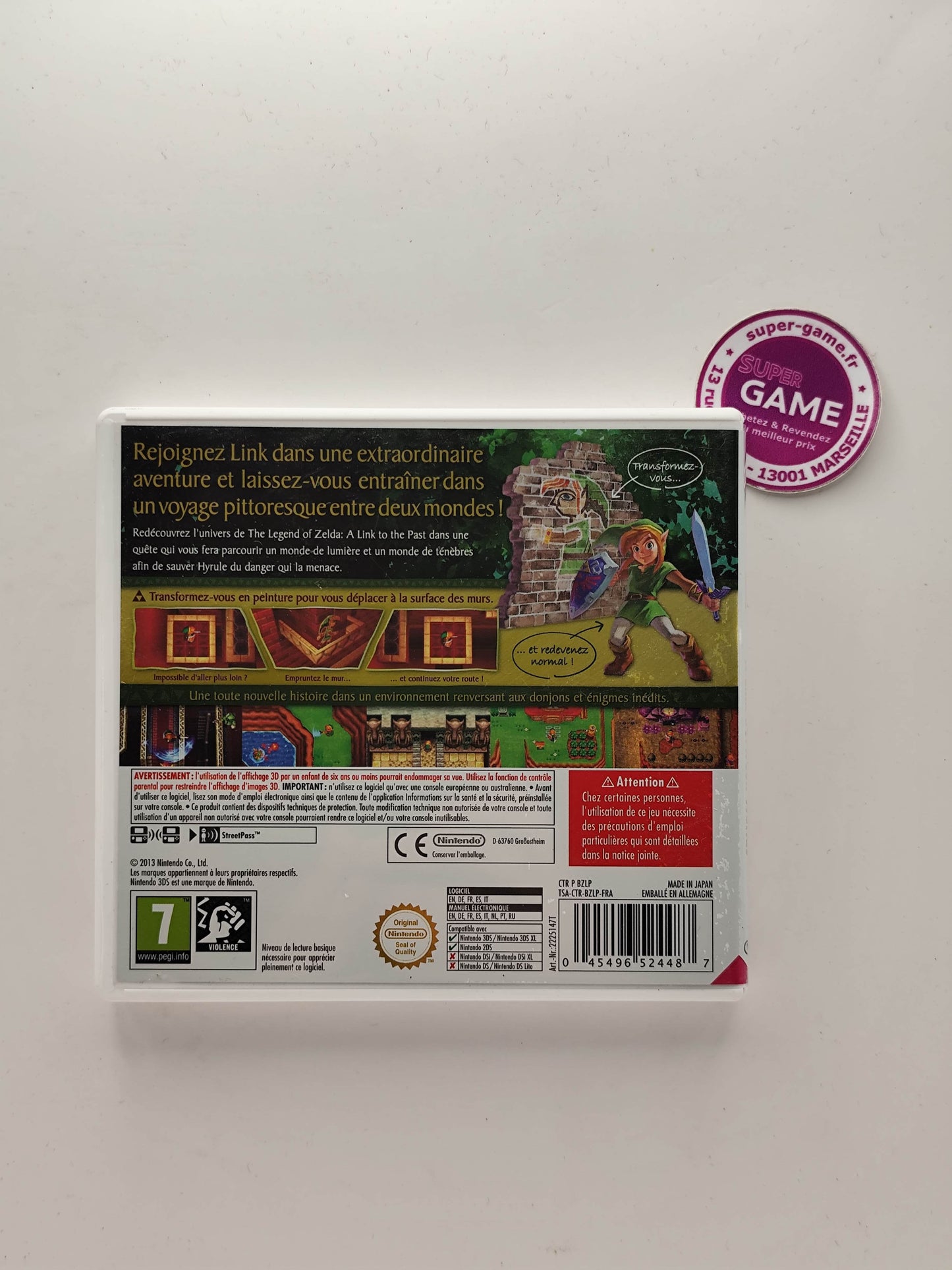 ZELDA LINK BETWEEN WORLDS - 3DS