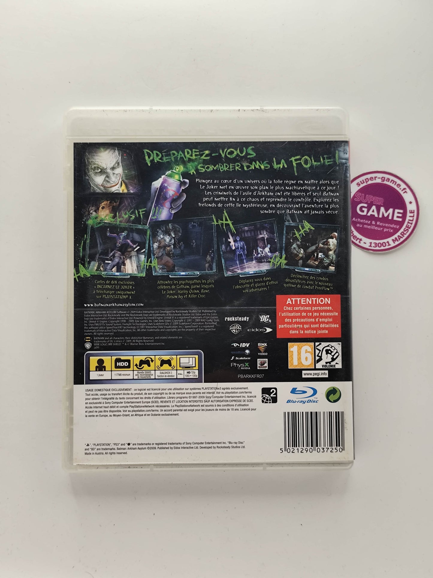 BATMAN ARKHAM ASYLUM - PS3