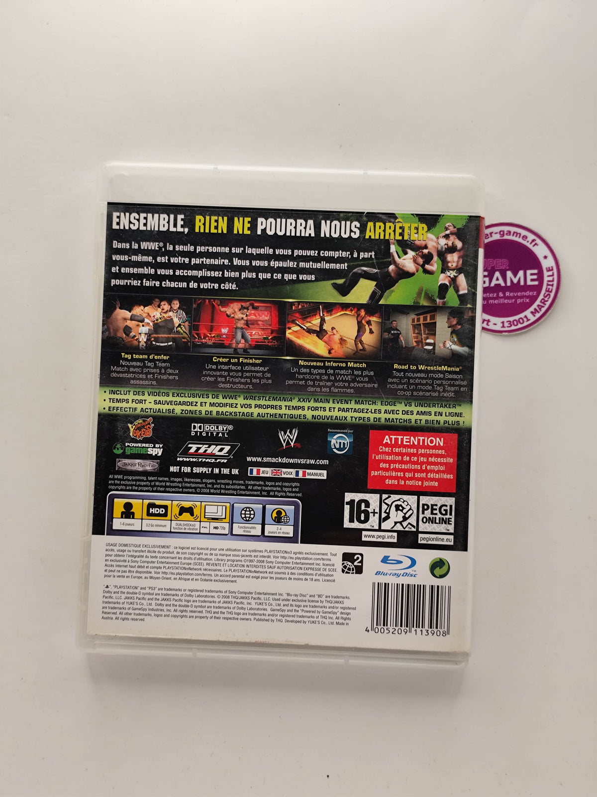 SMACKDOWN VS RAW 2009 - PS3