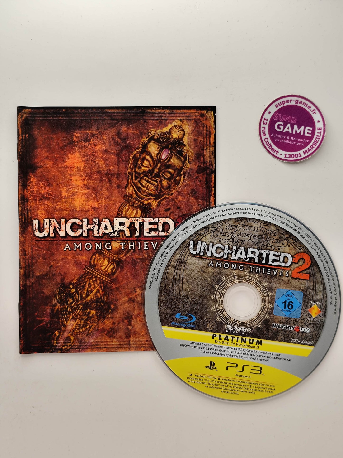 UNCHARTED 2 AMONG THIEVES PLATINUM - PS3