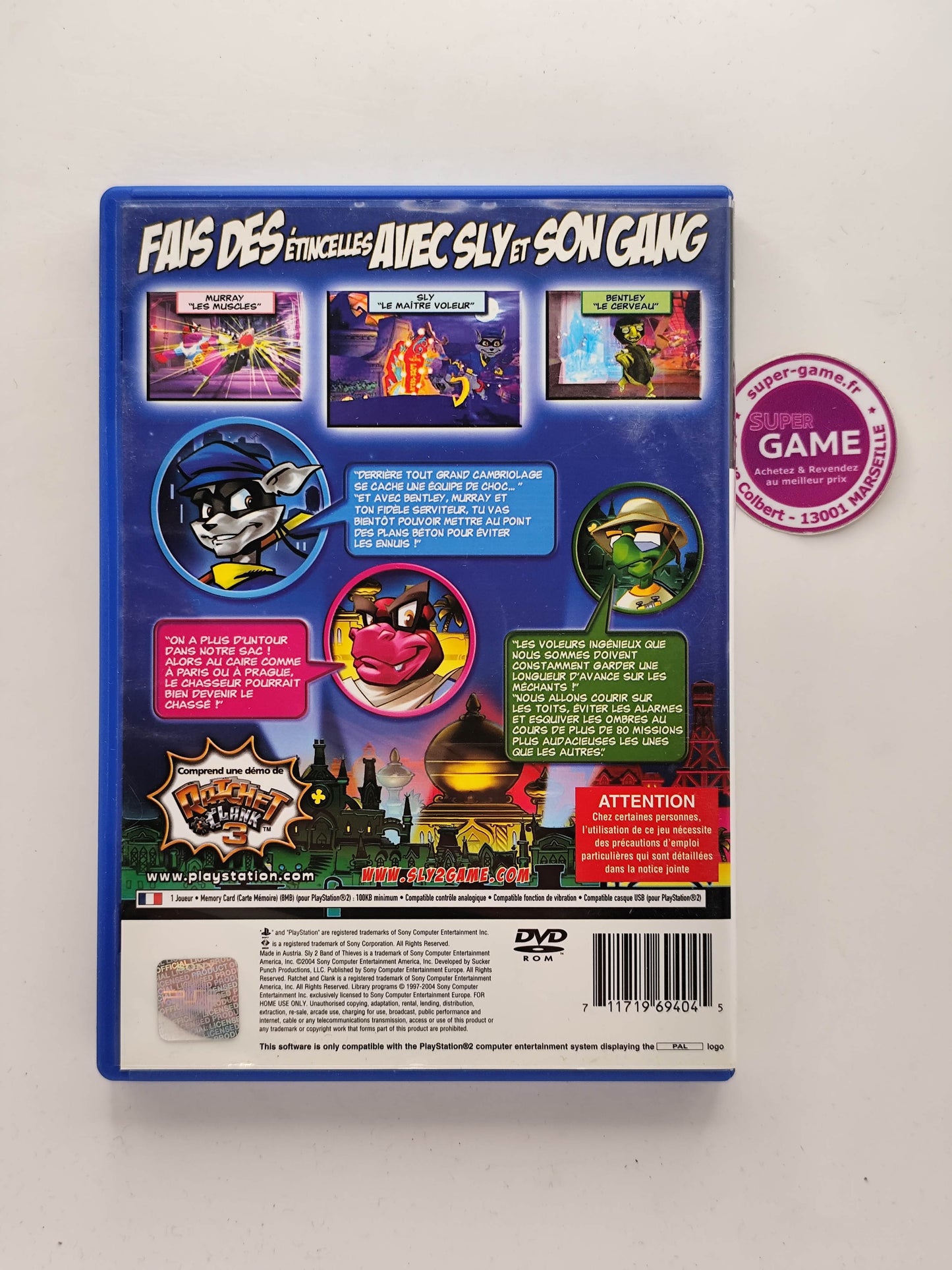 SLY 2 ASSOCIATION DE VOLEURS - PS2