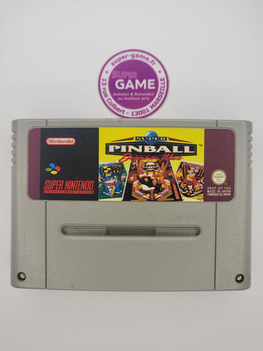 SUPER PINBALL BEHIND THE MASK - sans boite - SNES