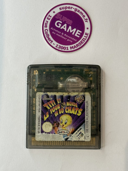 TITI ET LE TOUR DU MONDE EN 80 CHATS - sans boite - GAMEBOY COLOR