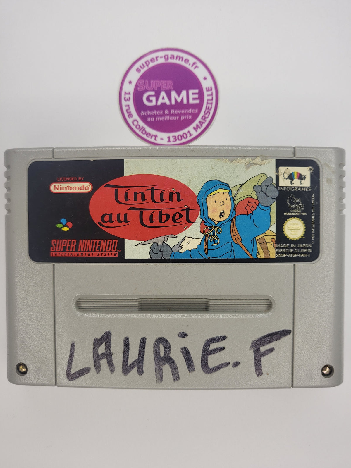 TINTIN AU TIBET  - sans boite - SNES