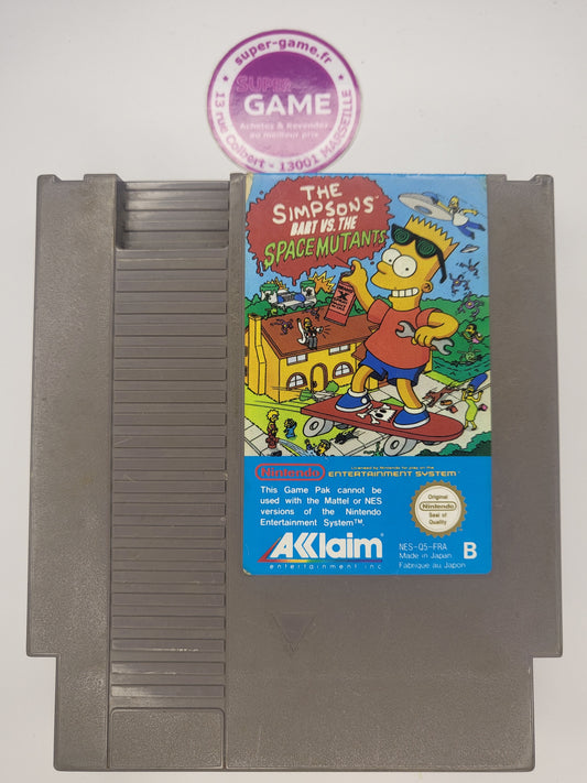 THE SIMPSONS BART VS. THE SPACE MUTANTS - sans boite - NES