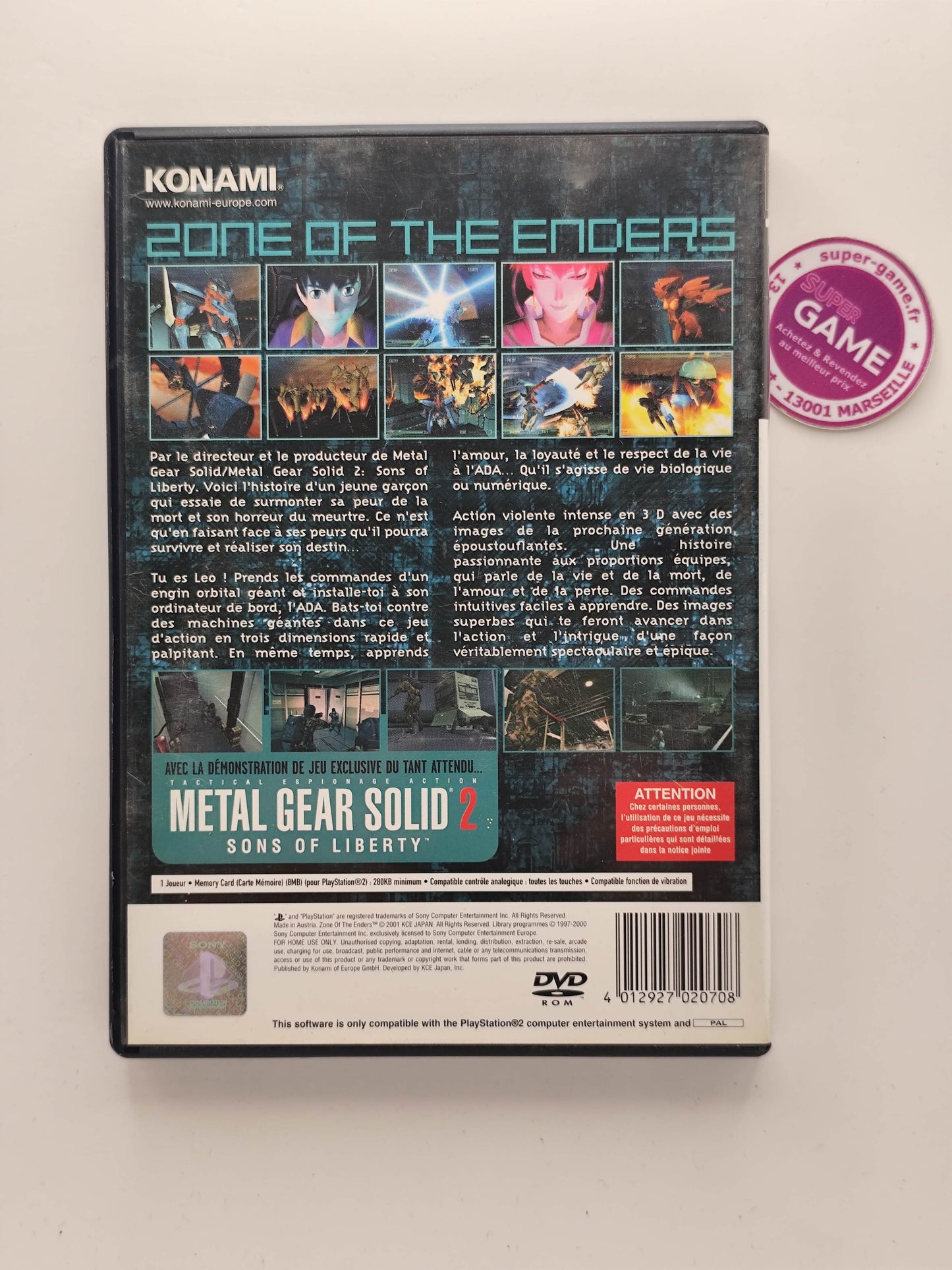 ZONE OF THE ENDERS - PS2