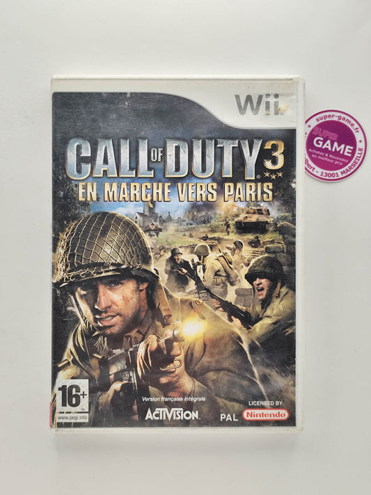 CALL OF DUTY 3 EN MARCHE VERS PARIS - Wii