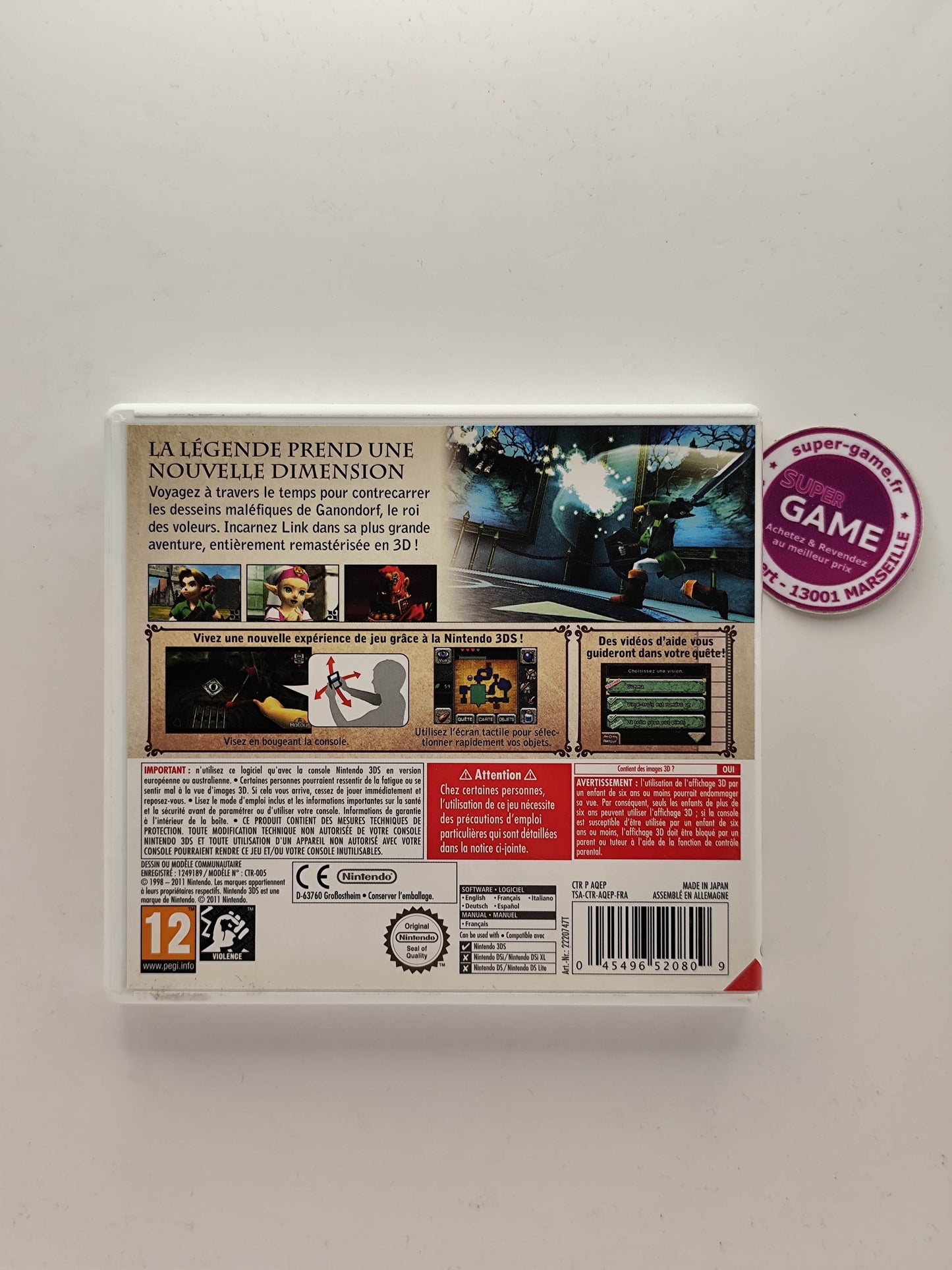 ZELDA OCARINA OF TIME 3D - 3DS