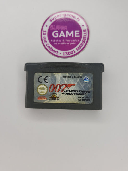 007 EVERYTHING OR NOTHING - sans boite - GAMEBOY ADVANCE