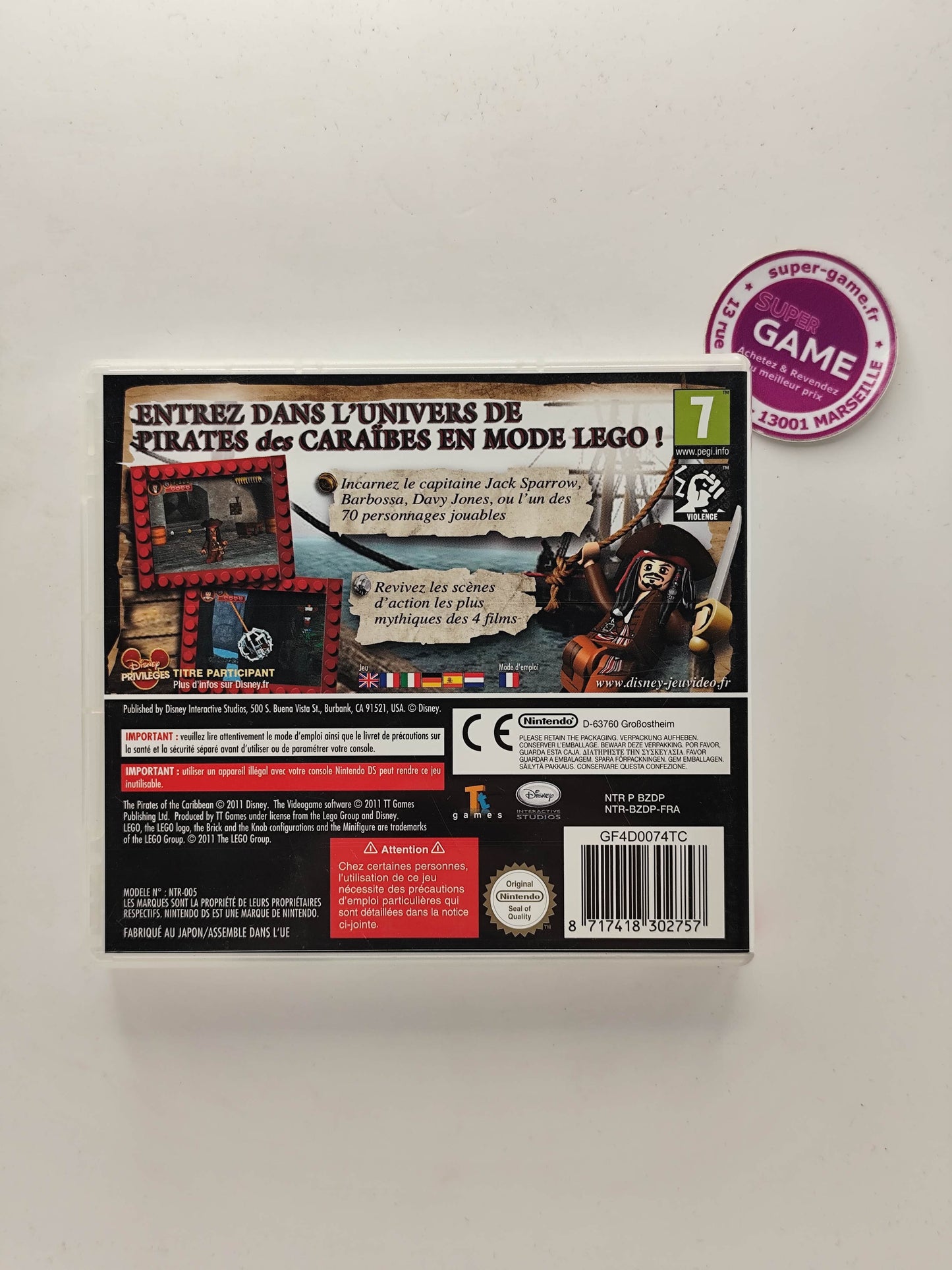 LEGO PIRATES DES CARAIBES - DS