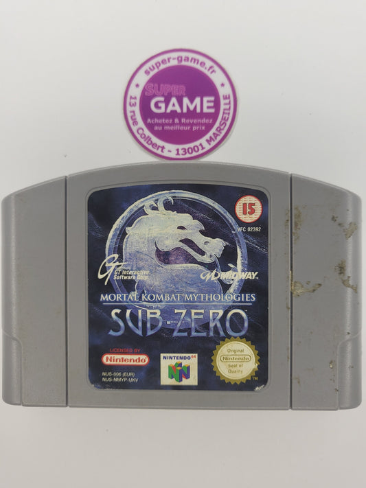 MORTAL KOMBAT MYTHOLOGIES SUB-ZERO - sans boite - NINTENDO64
