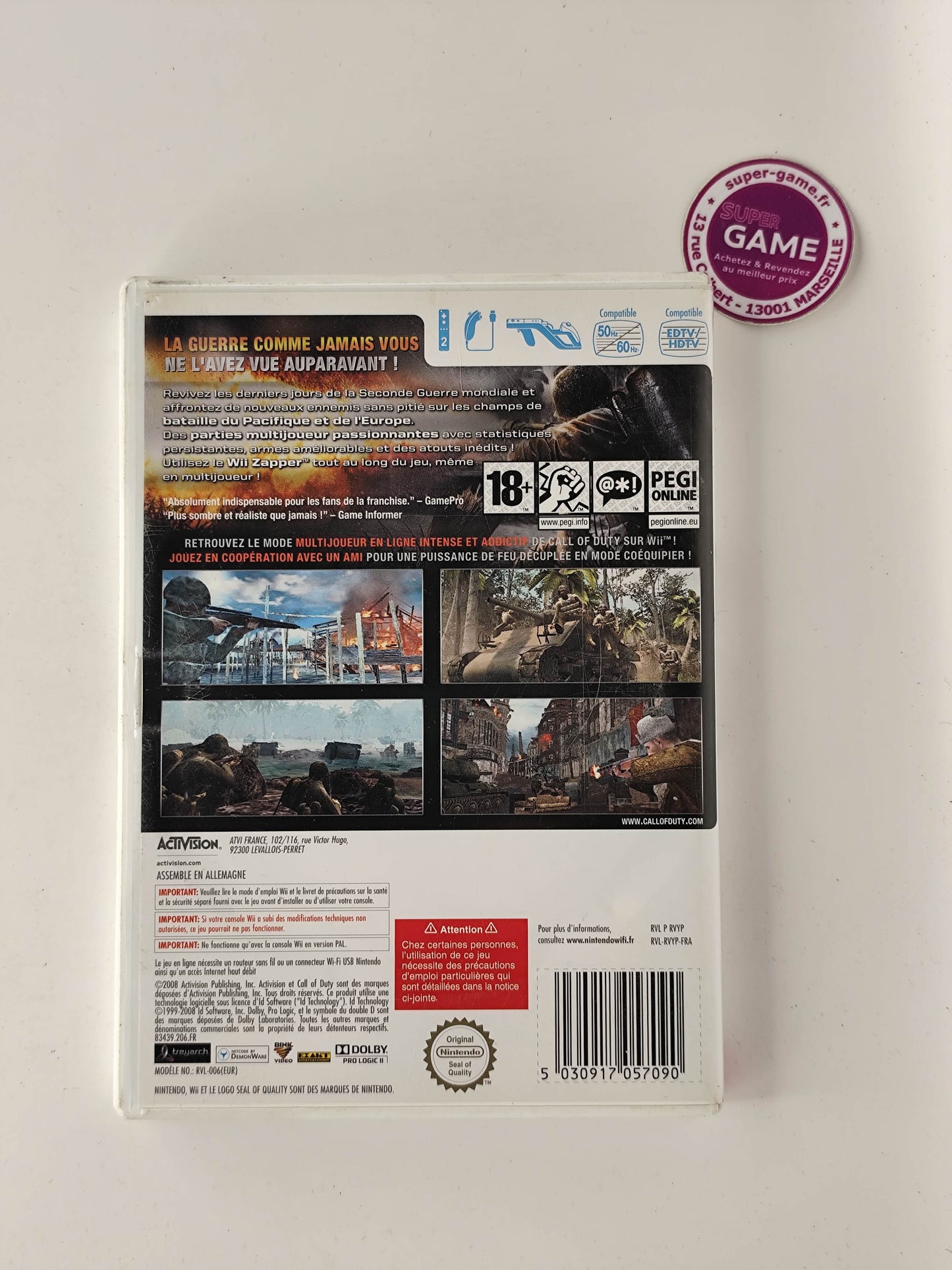CALL OF DUTY WORLD AT WAR - Wii