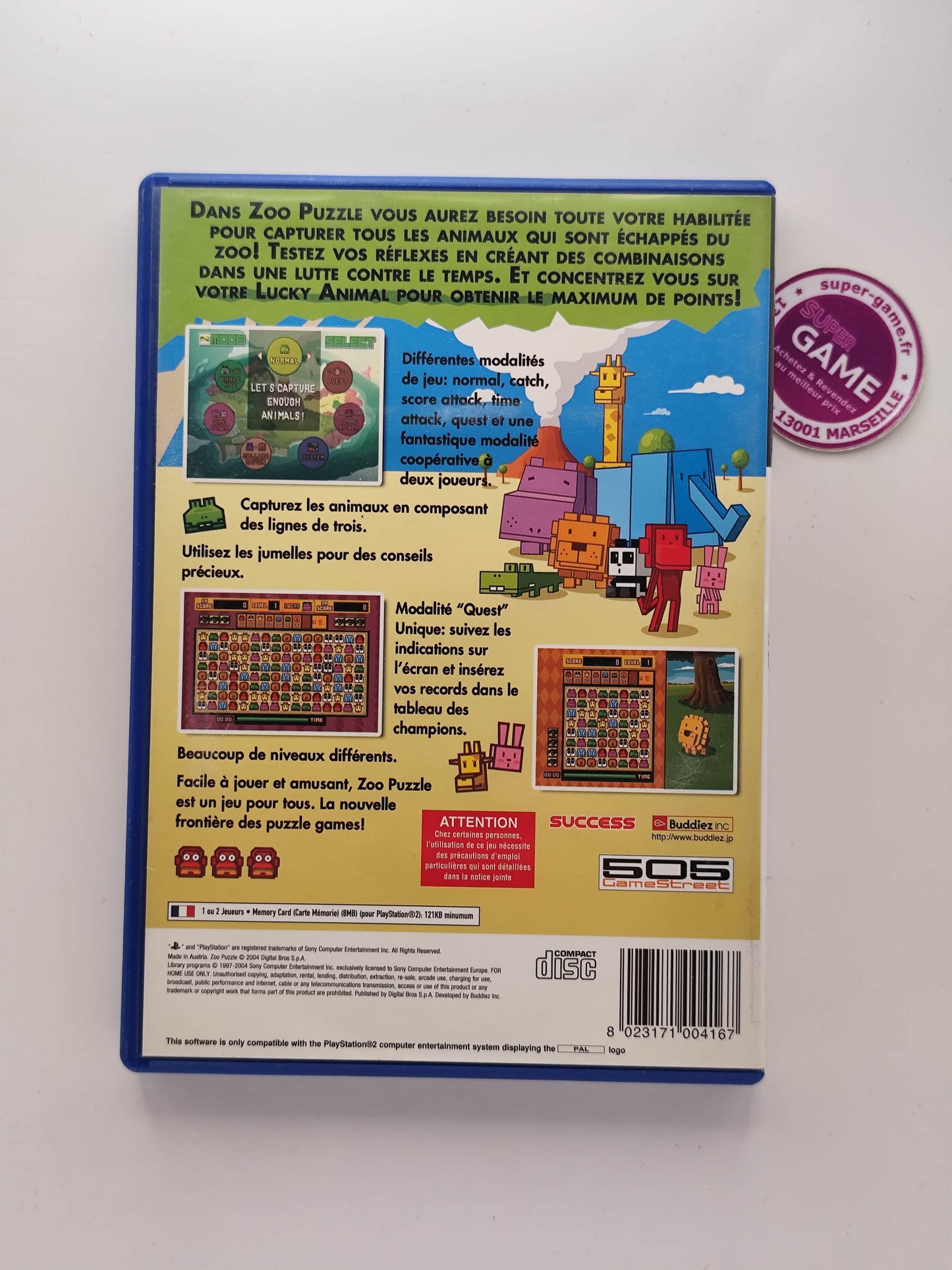 ZOO PUZZLE - PS2