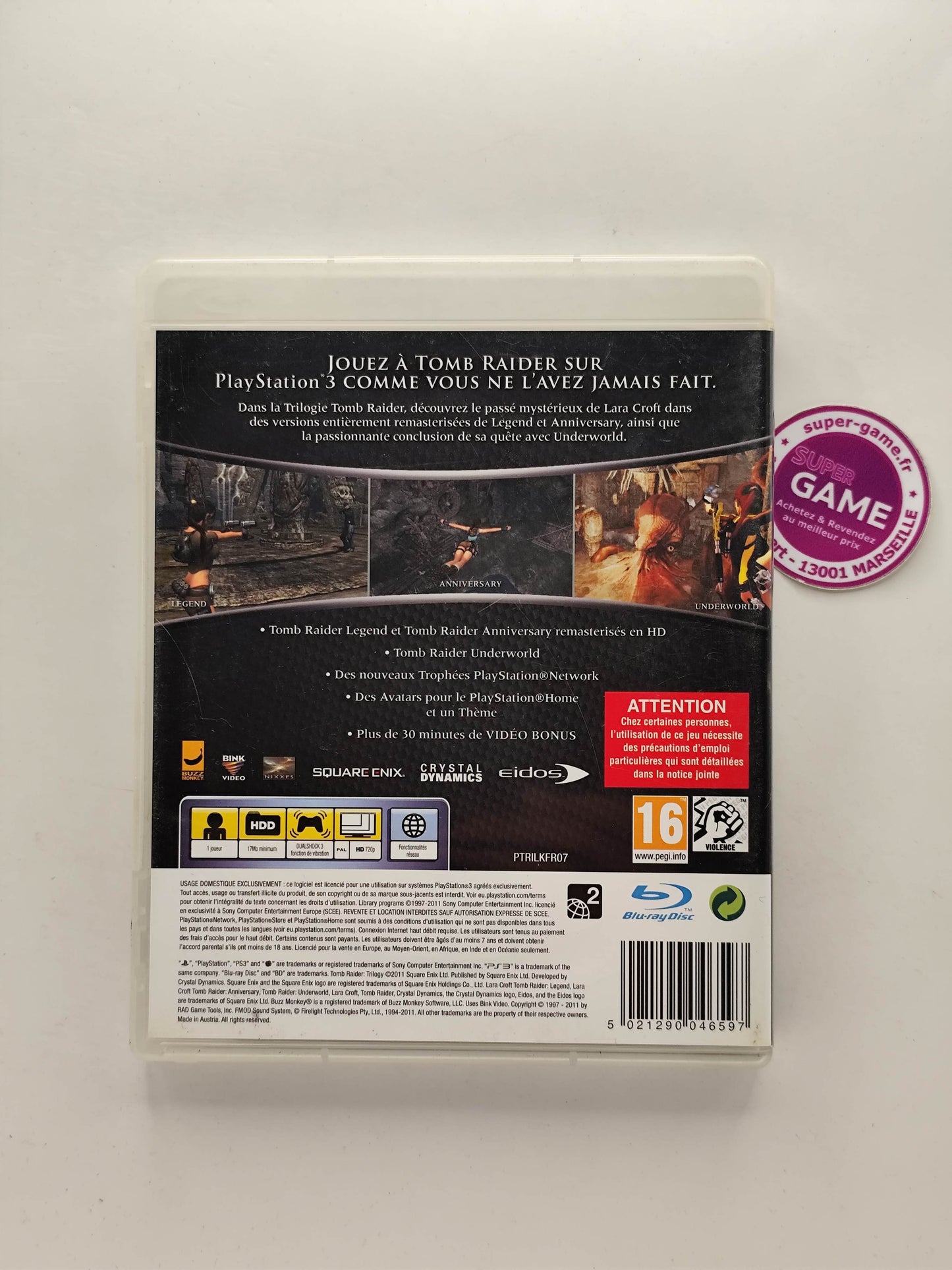 TOMB RAIDER TRILOGY - PS3