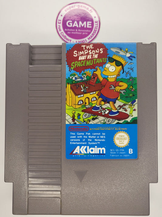 THE SIMPSONS BART VS. THE SPACE MUTANTS - sans boite - NES