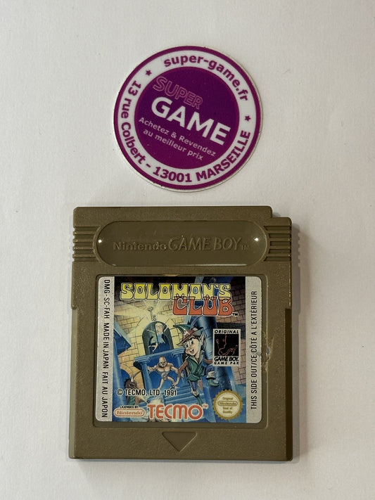 SOLOMON'S CLUB - sans boite - GAMEBOY