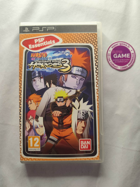 NARUTO SHIPPUDEN ULTIMATE NINJA HEROES 3 - Essentials - PSP