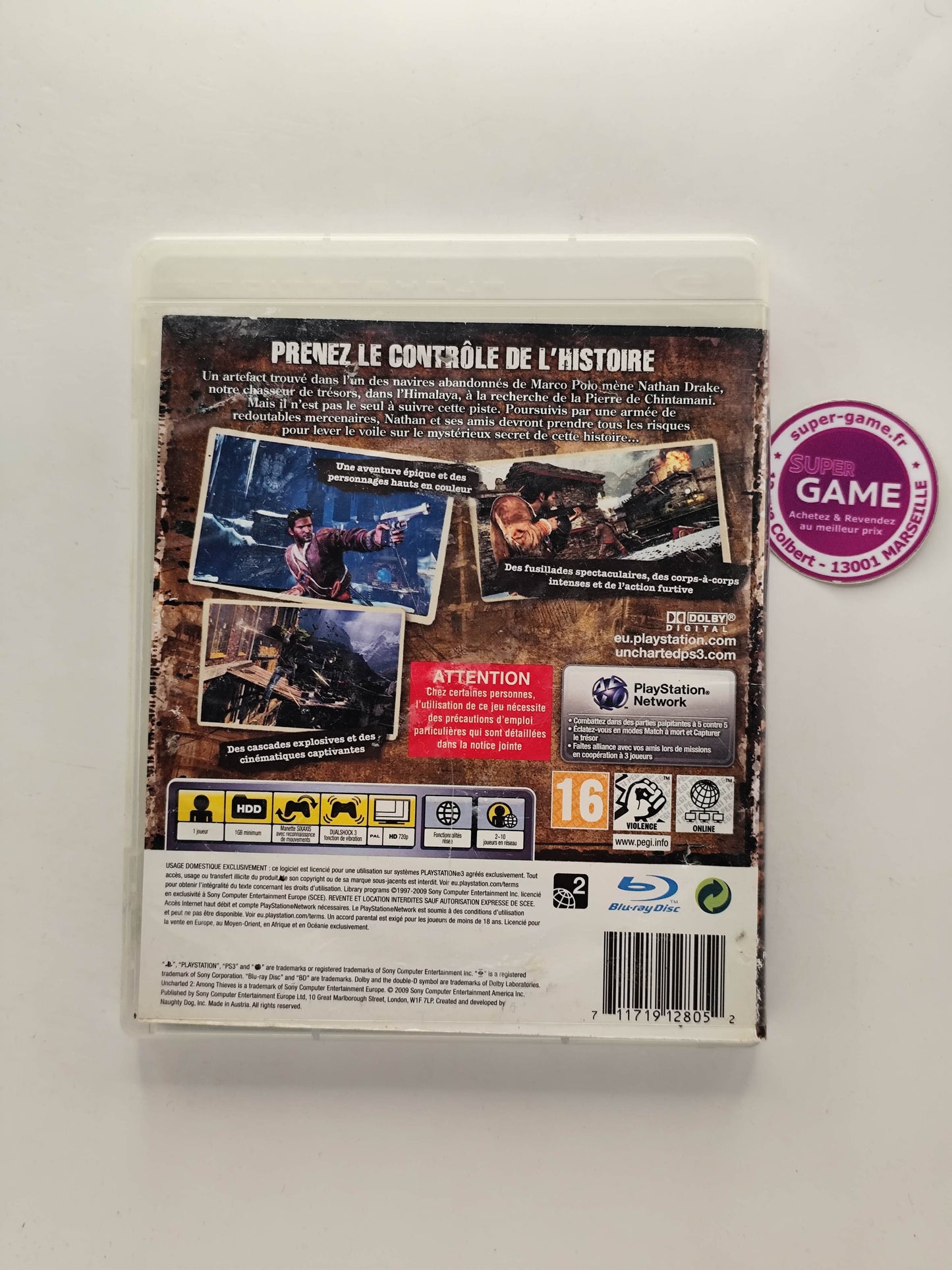 UNCHARTED 2 AMONG THIEVES - PS3
