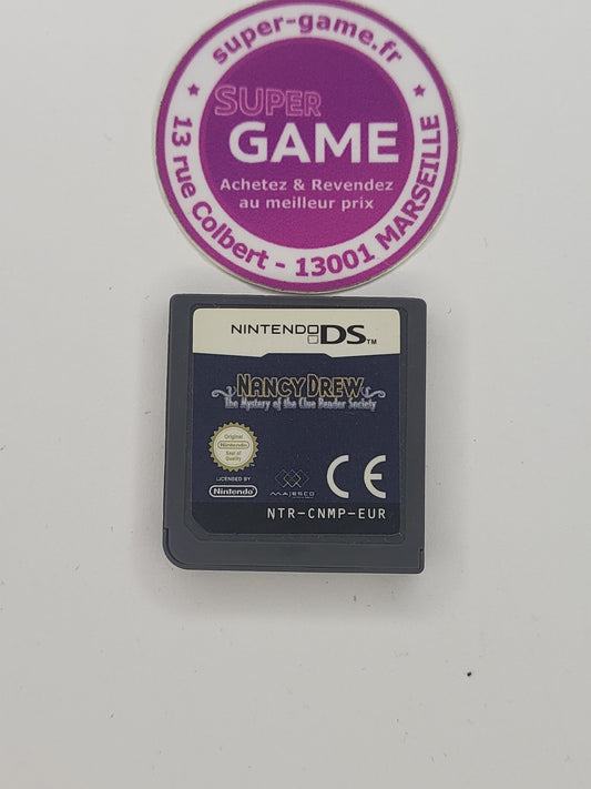 NANCY DREW THE MYSTERY OF THE CLUE BENDER SOCIETY - sans boite - DS