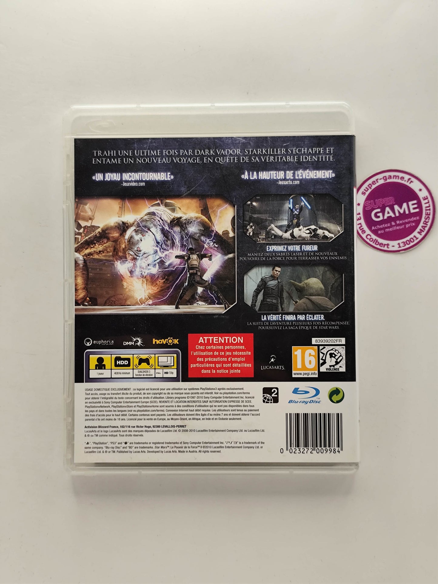 STAR WARS LE POUVOIR DE LA FORCE 2 - PS3