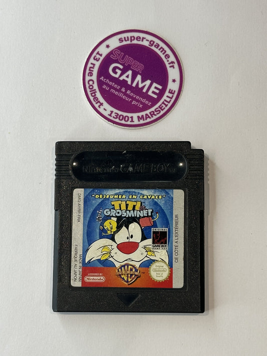TITI ET GROSMINET "DEJEUNER EN CAVALE"  - sans boite - GAMEBOY