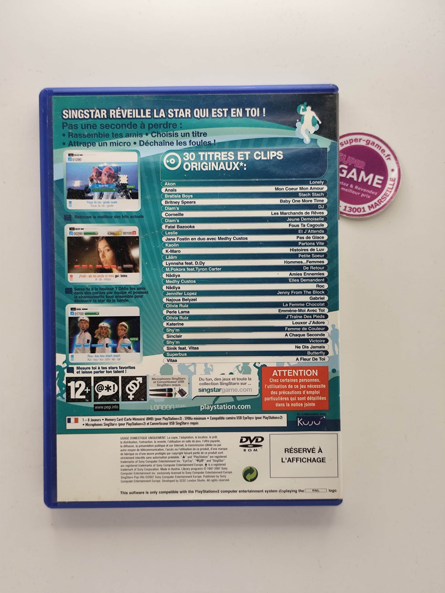 SINGSTAR POP HITS - PS2