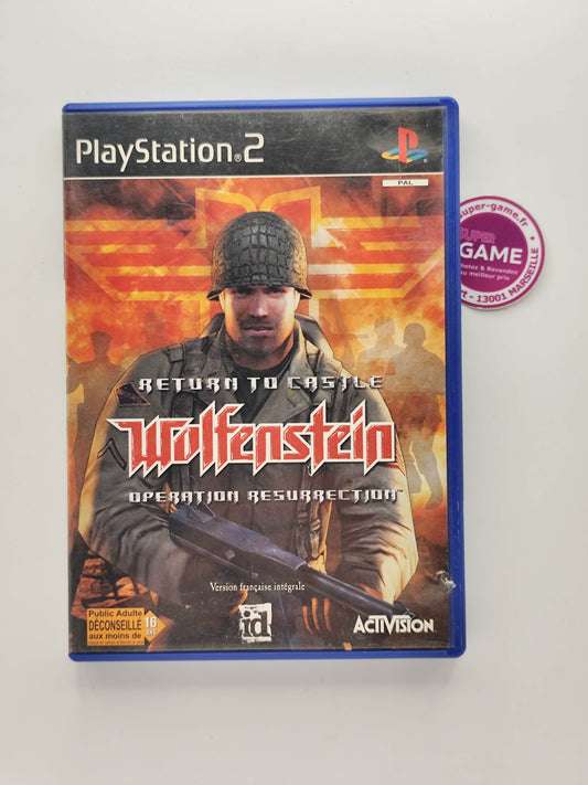 RETURN TO CASTLE WOLFENSTEIN OPERATION RESURRECTION - PS2