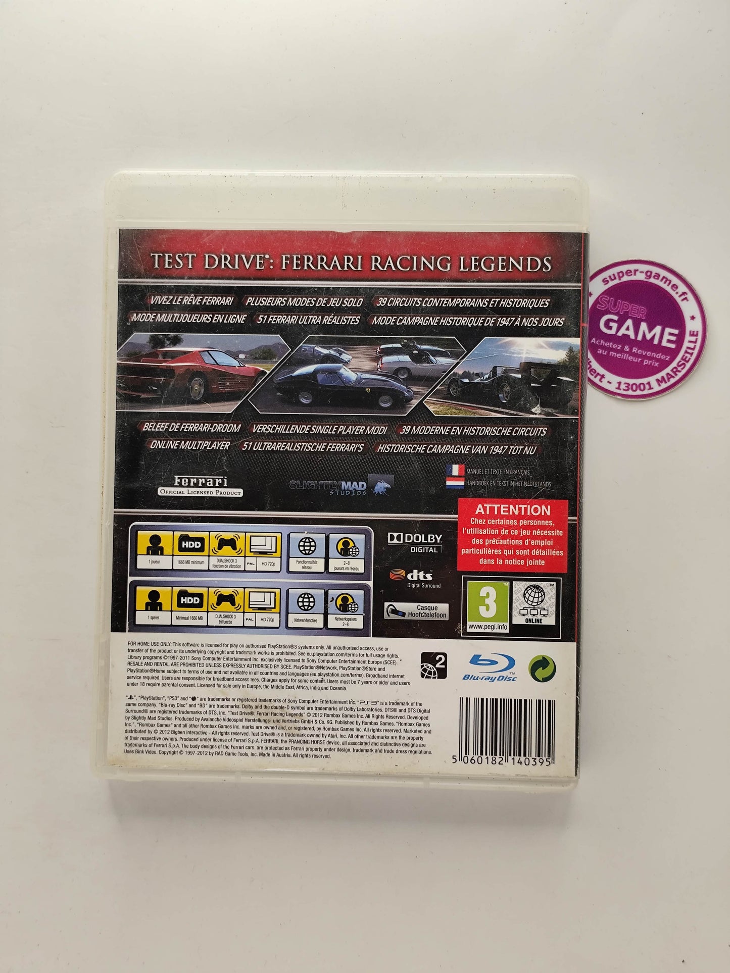 TEST DRIVE FERRARI RACING LEGENDS - PS3