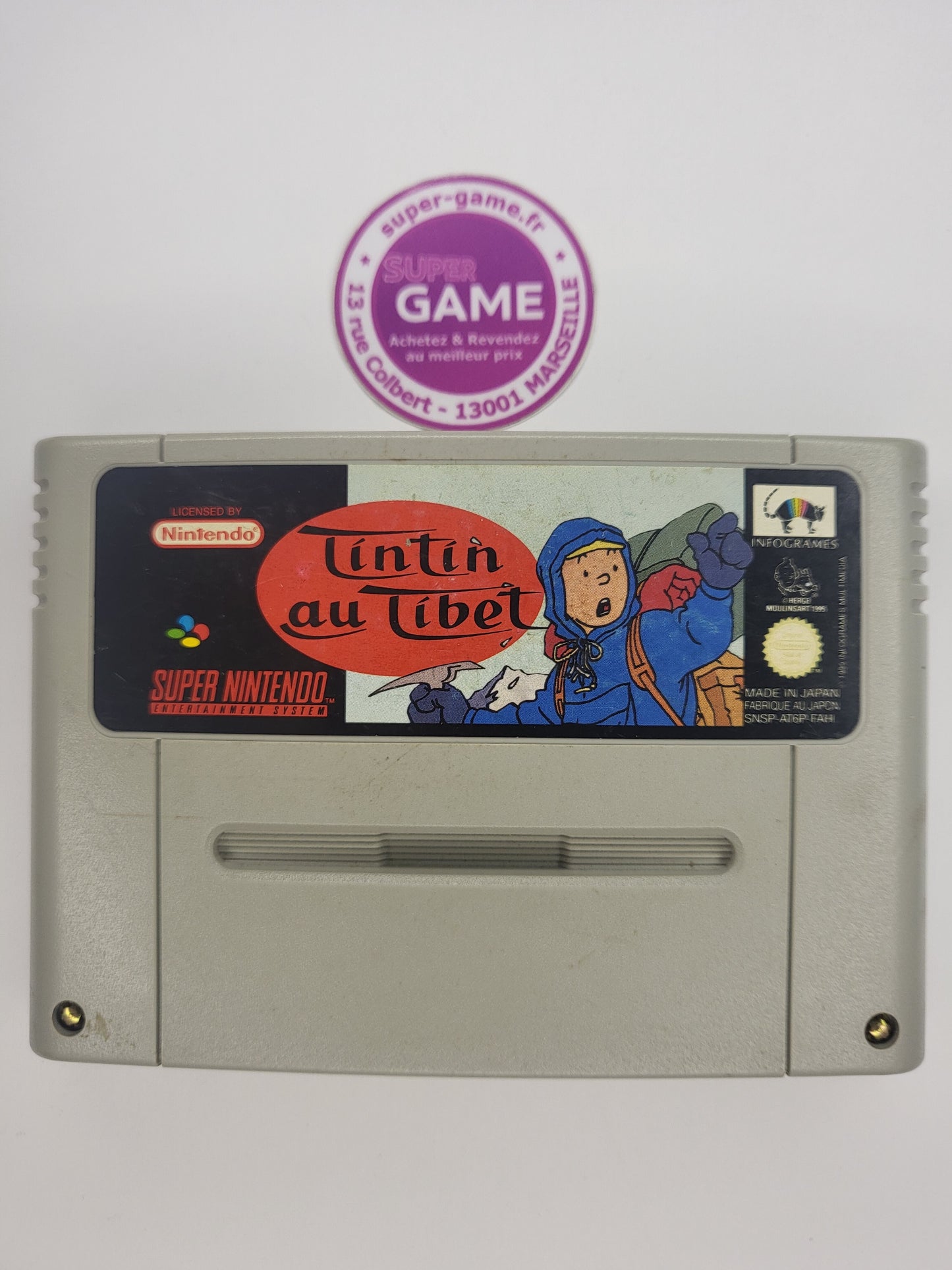 TINTIN AU TIBET  - sans boite - SNES