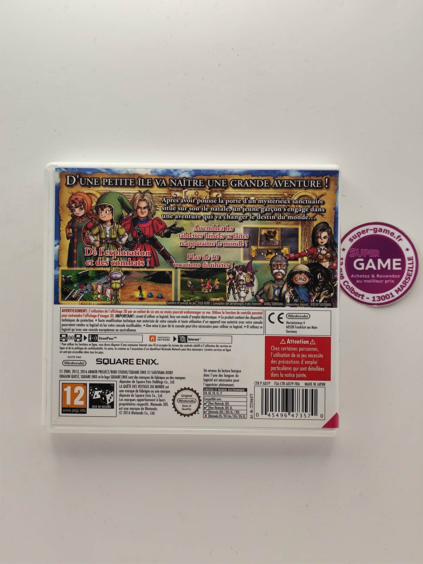 DRAGON QUEST VII LA QUETE DES VESTIGES DU MONDE - 3DS