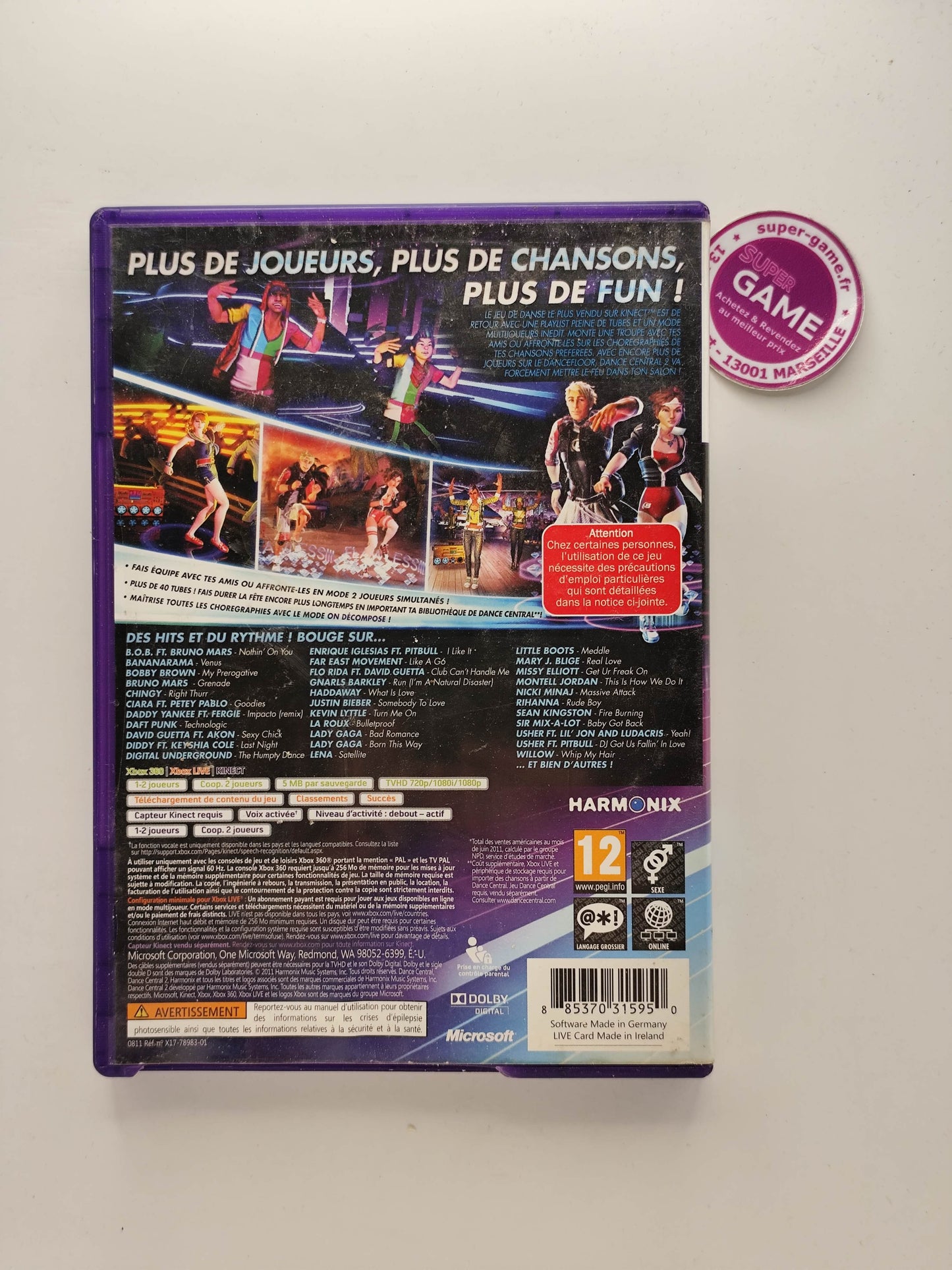 DANCE CENTRAL 2 - XBOX360
