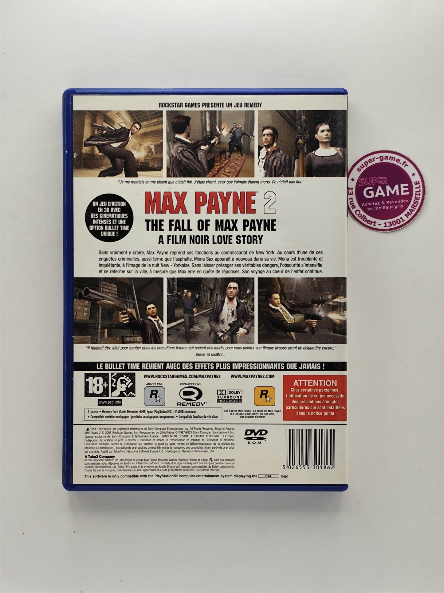 MAX PAYNE 2, THE FALL OF MAX PAYNE - PS2