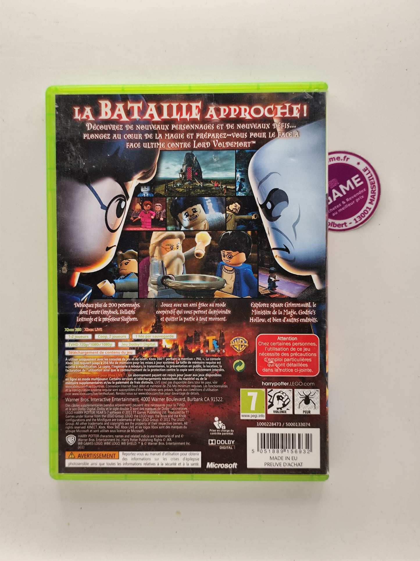 LEGO HARRY POTTER ANNEES 5 A 7 - XBOX360