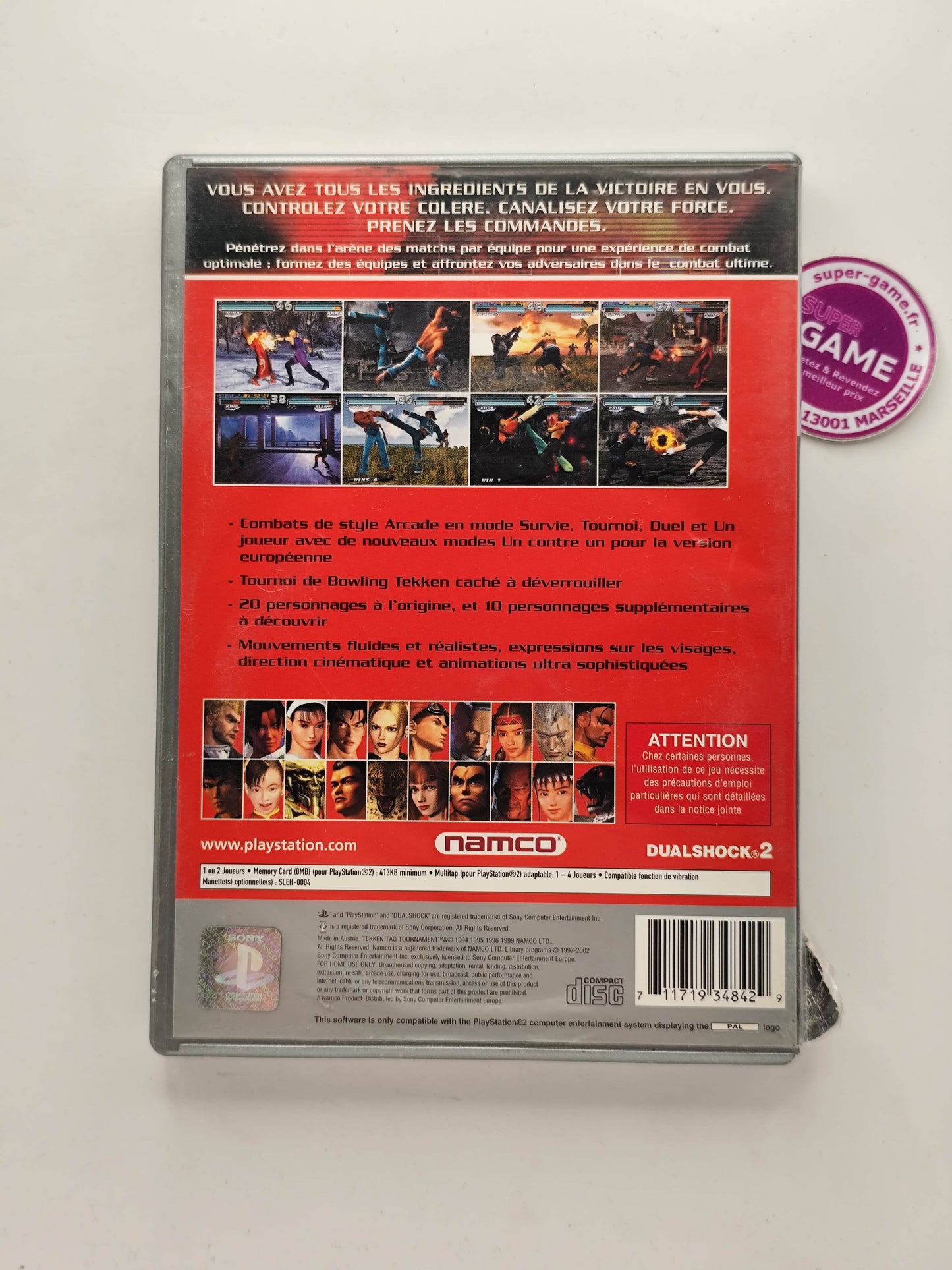 TEKKEN TAG TOURNAMENT - Platinum - PS2