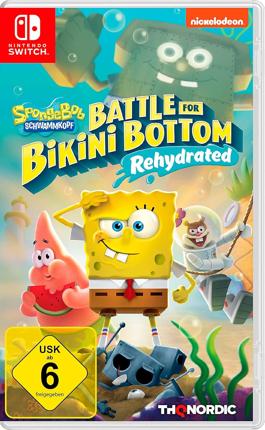 BOB L'EPONGE: BATTLE FOR BIKINI BOTTOM - REHYDRATED sur Switch