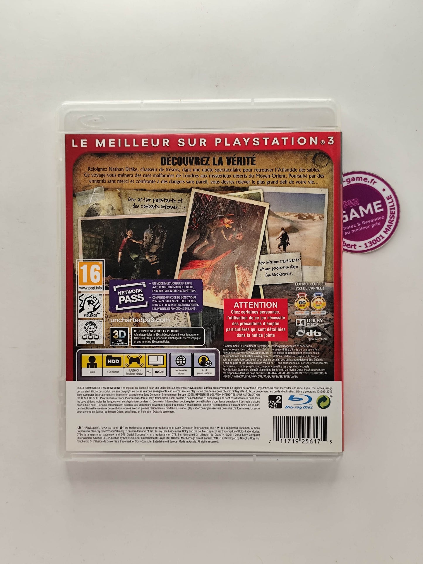 UNCHARTED 3 L'ILLUSION DE DRAKE - Essentials - PS3