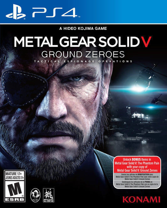 METAL GEAR SOLID 5 GROUND ZEROES - PS4